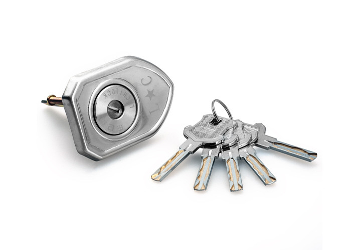 House Security Rim Lock Stainless Steel Door Lock with Two Brass Cylinder Bolt