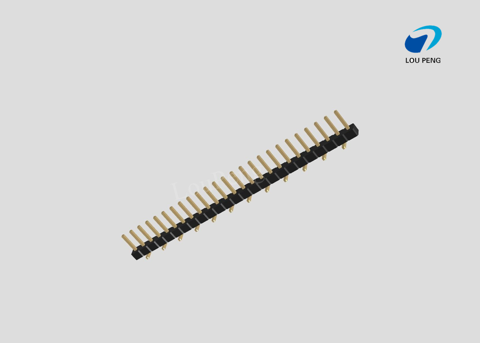 Pin Header 1x25pin 2.00mm pitch vertical SMD pin1Left