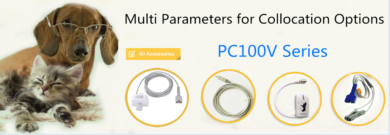 CE ISO 320X480 Veterinary Medical Equipment Veterinary Multiparameter Monitor