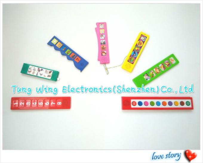UV Varnishing Baby Sound Books 6 Buttons ABS Sound Recording Module