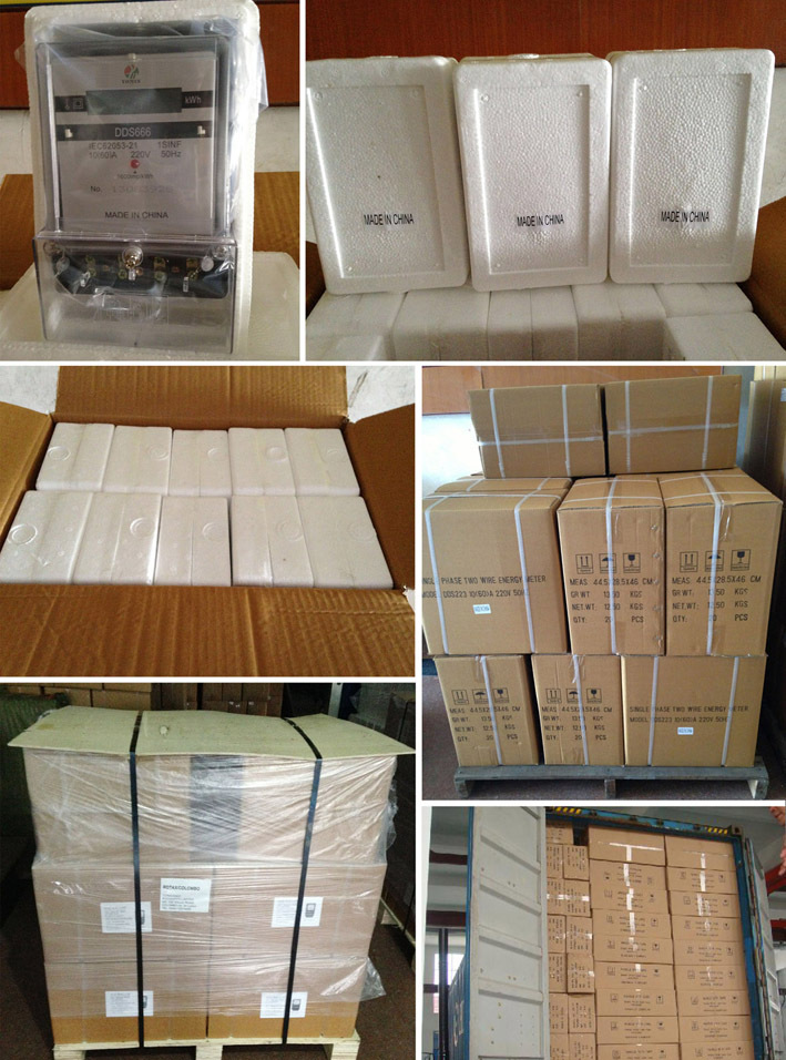 Single phase din rail electronic analog energy meter