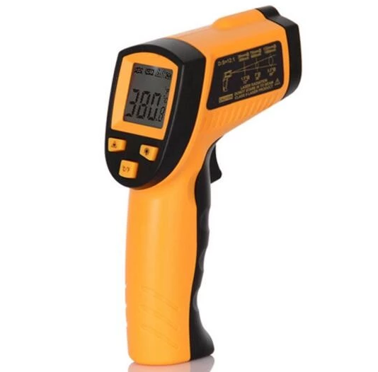 WH380 LCD Digital -50 To 380 Degree Non-contact industrial high temperature thermometer gun