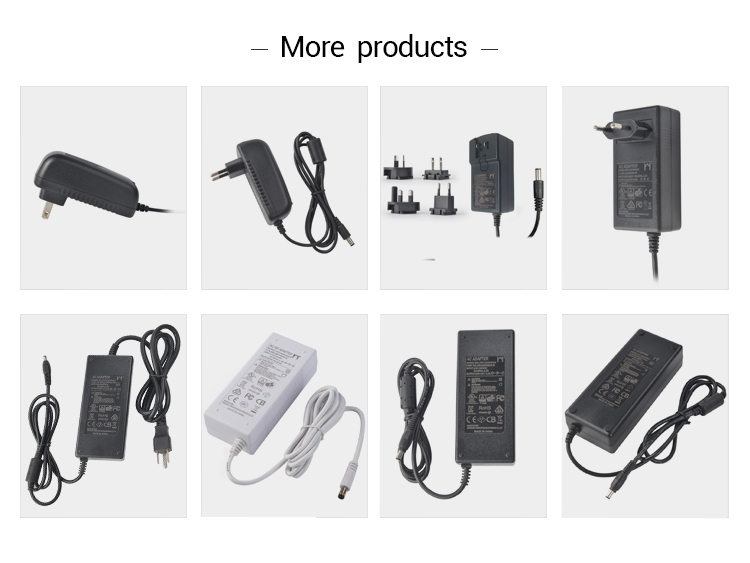 Ac Dc Plug Top Power Supply 24 Volt 60w Interchangeable Type For LED LCD