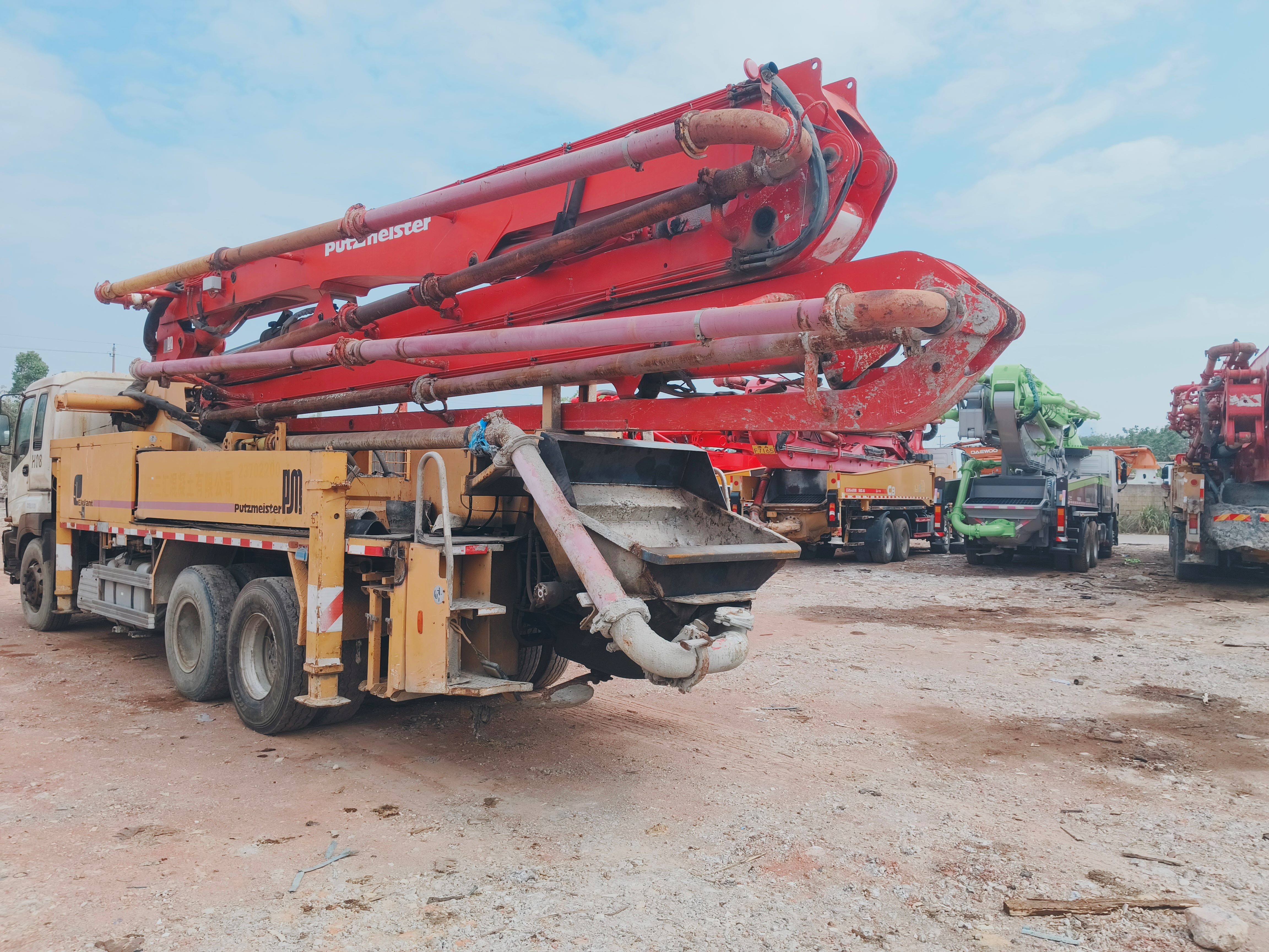 2013 Putzmeister 38m Concrete Pump On ISUZU Chassis In Stock With Basic Maintenance In Excellent Working Condition