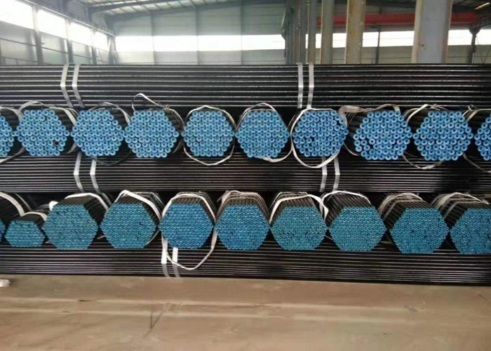 Black Seamless CS Pipe ASTM A53 Gr B ERW Schedule 40 For Oil And Gas