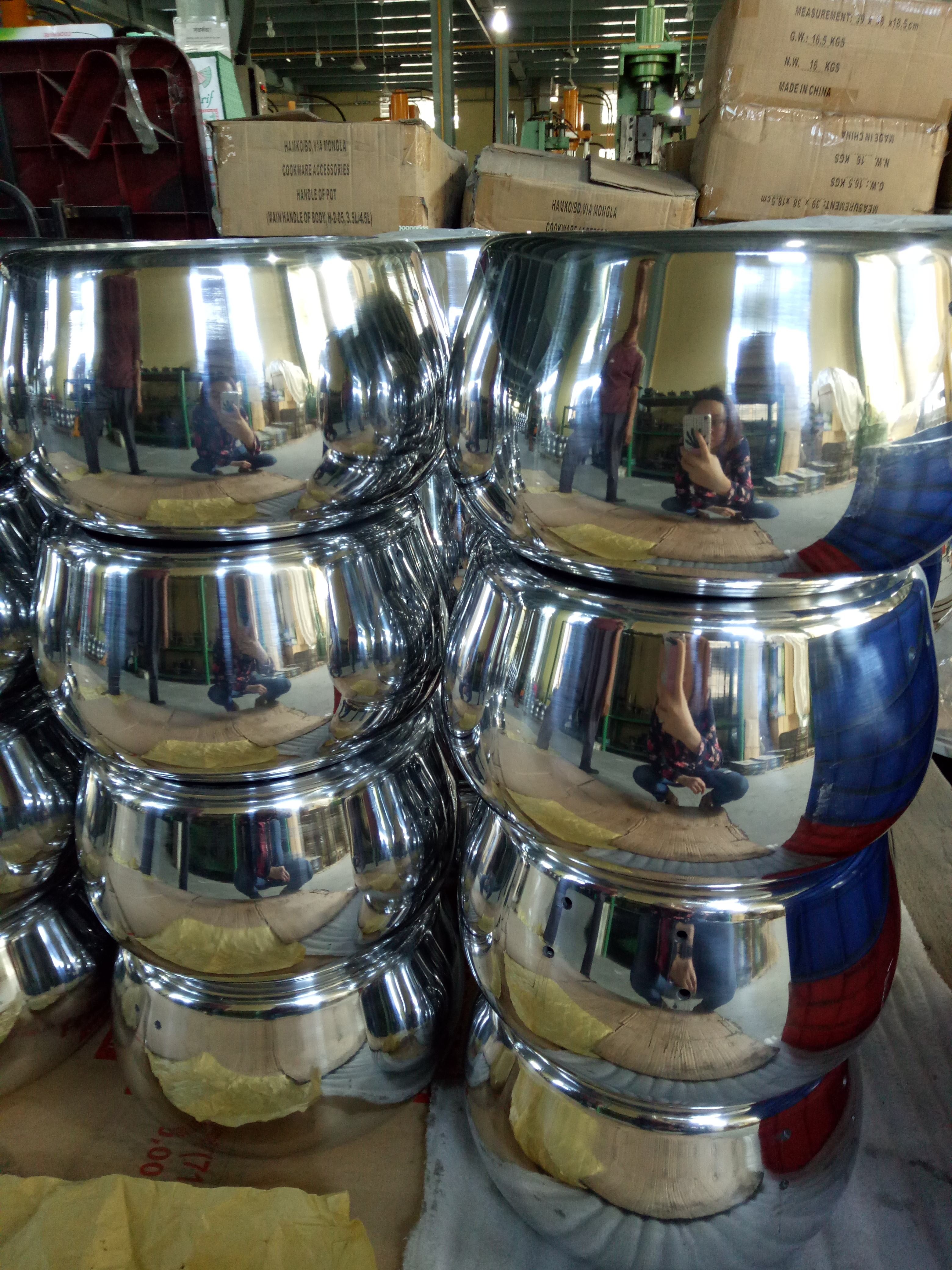 High quality Automatic Cookware Polishing Machine for Metal ware cookware