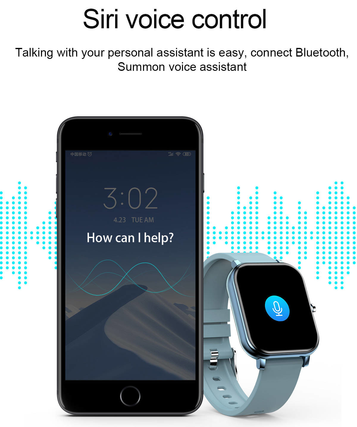 Boys Exercise Monitor 1.54 Inch Smart Watch 200mAh Long Battery Time Sleep Detection