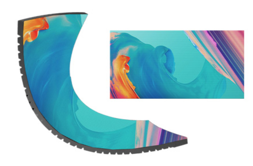 P2.5mm Flexible LED Display Modules Lightweight High Brightness and Versatile for Creative Stage and Exhibition Installations