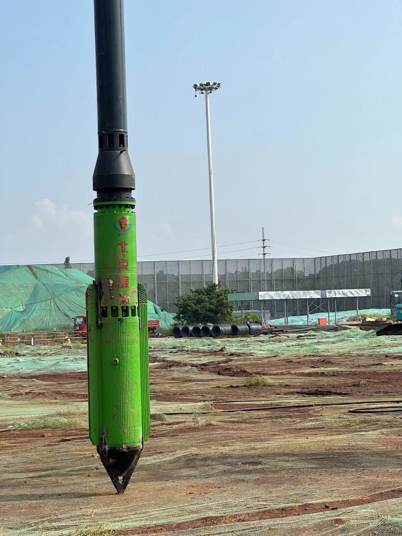 3000 Mm Length Steel Vibroflot Accessories ISO 9001 Certified Customizable For Ground Improvement