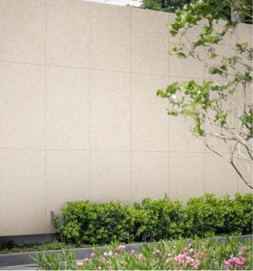 Non-Slip Beige 60x120cm Matte Outdoor Limestone Curtain Wall Porcelain Tiles For Square And Building