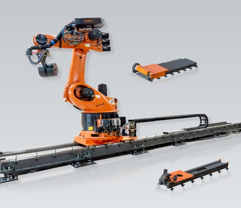 High Payload Industrial Robot Ground Rail For Welding Industry IP65 500kg Protection Rating