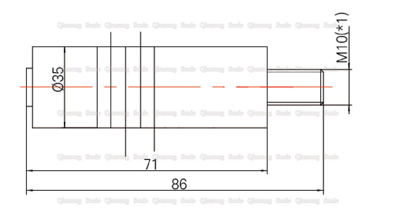 35 Khz Ultrasonic Piezoelectric Transducer , Small Ultrasonic Welding Transducer