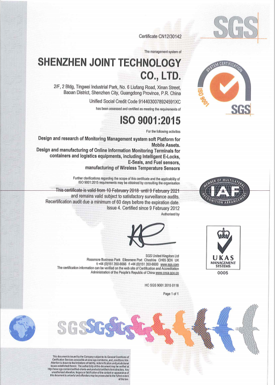 JT701T 4G GSM GPS Tracker Lock Cold Chain Temperature Monitoring Devices