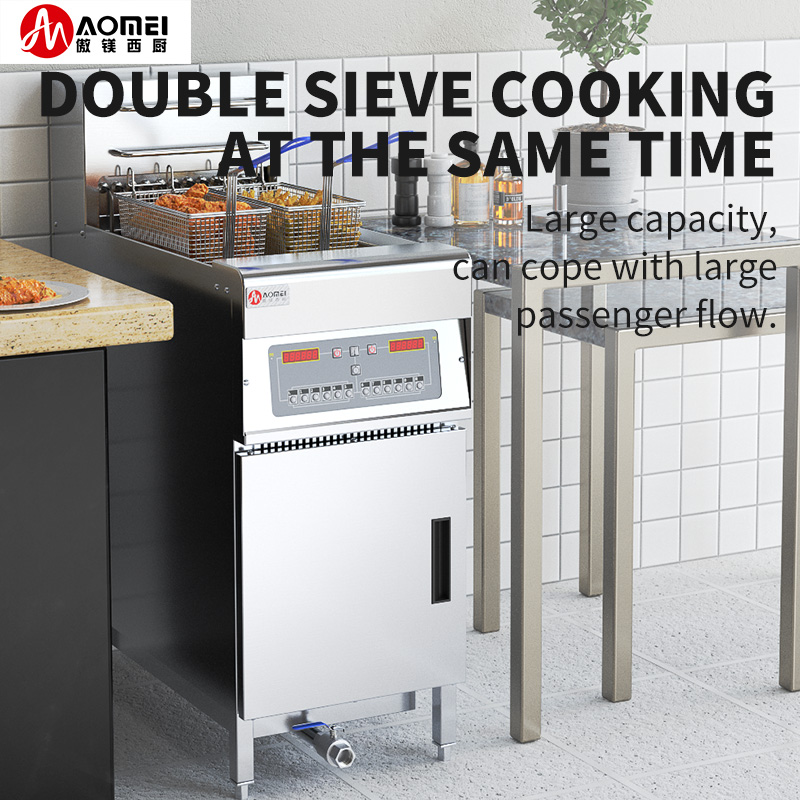 Fast Food Restaurant Large Capacity 18L Electric Deep Fryer Commercial Vertical Fryer