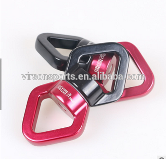 Heavy duty double loop spinning swiveltree swing strap swivel