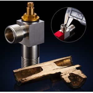 Anti Back Toilet Basin Faucet Hot Cold Water Triangular Valve