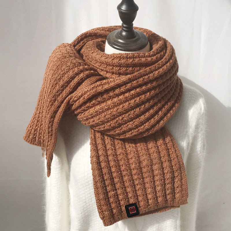 Knitted USB Electric Heating Scarf For Winter SHEERFOND ODM