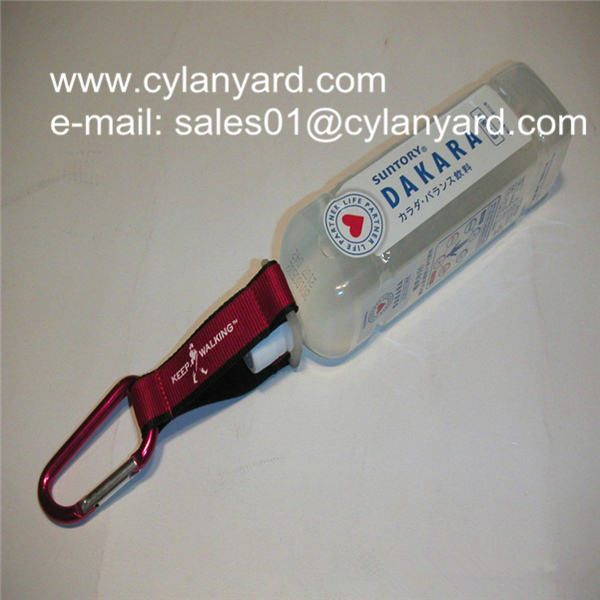carabiner wristbank with bottle holder