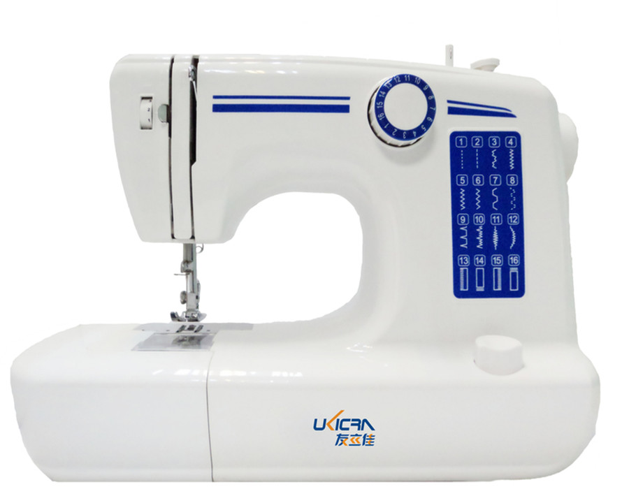 Lock Stitch Mini Sewing Machine UFR-613 OEM and Overall Dimensions 38.4*15.3*24.7cm