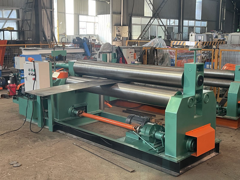Carbon Steel Automatic Three Roller Plate Rolling Machine 12x2000mm