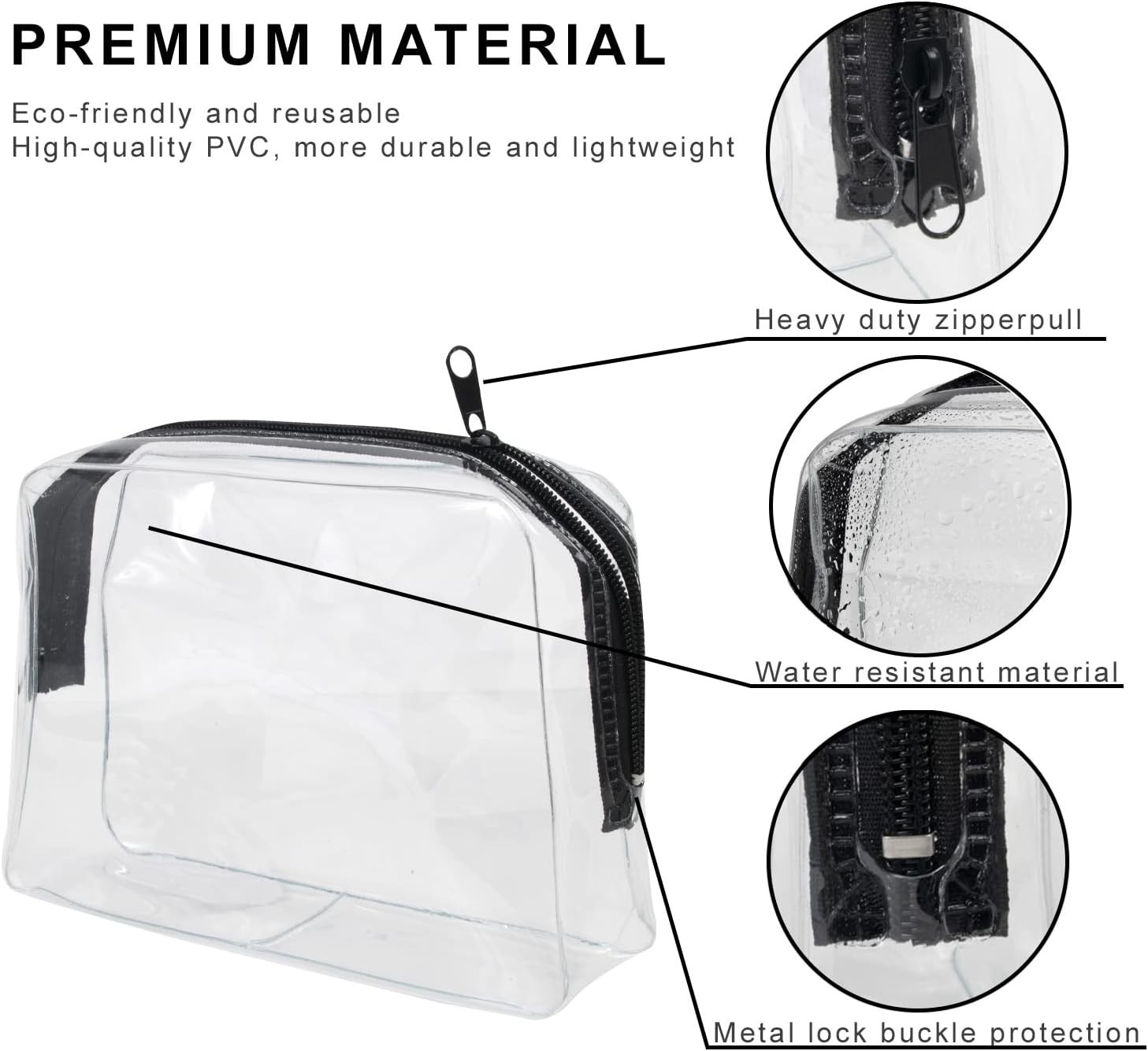 Clear Shockproof protective &Storgae Lager capacity toiletry bag