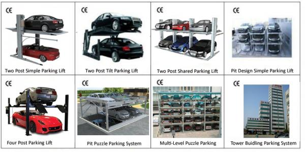 2-6 Floors Car Stacker Parking Garage Equipment Design Steel Structure for Car Parking