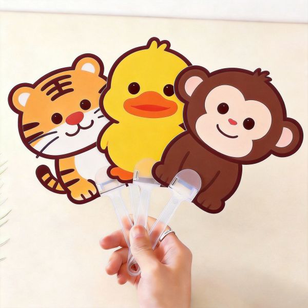 Order custom printed PP or acrylic hand fans with your logo for advertising and promotions.