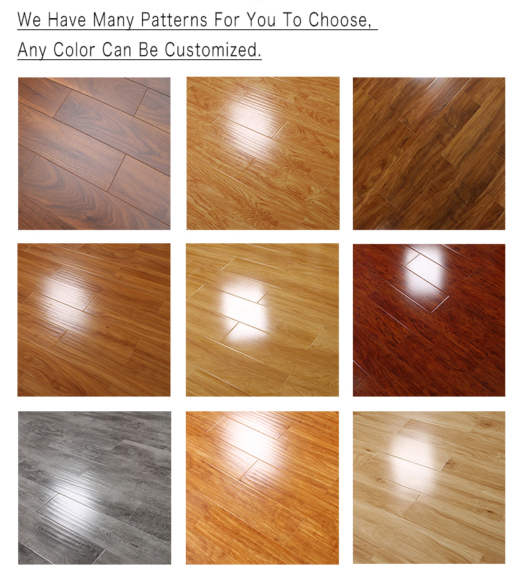 AC4 12mm Laminate Floor 8mm Piso Flotante Waterproof Wooden Pisos Laminados Sound-proof