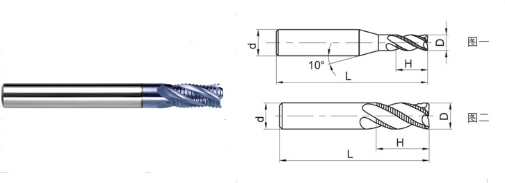 Standard Size Solid Carbide End Mills / Solid Carbide Thread Mills HRC 60/65/68