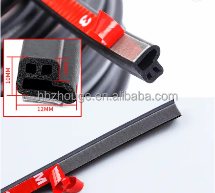Rubber U Shape Trim-Lock Plastic Vinyl Edge Trim Molding with Steel Belt Insert Perfect
