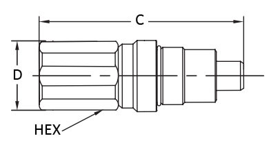 10000PSI High Pressure Quick Coupler , 0.25'' Quick Connect Coupling High Pressure