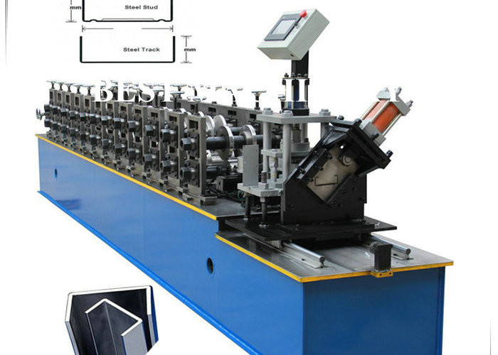 Metal Stud / Track UD CD UV CW Profile Roll Forming Machine Galvanized