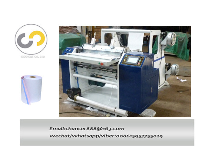 2ply thermal paper slitting and rewinding machine, carbonless paper roll slitter rewinder