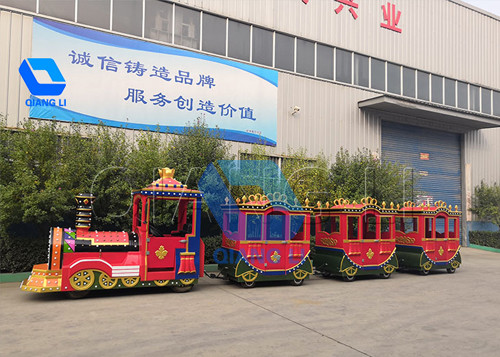 Kid Friendly Train Rides , Happy Carnival Amusement Rides Color Customized