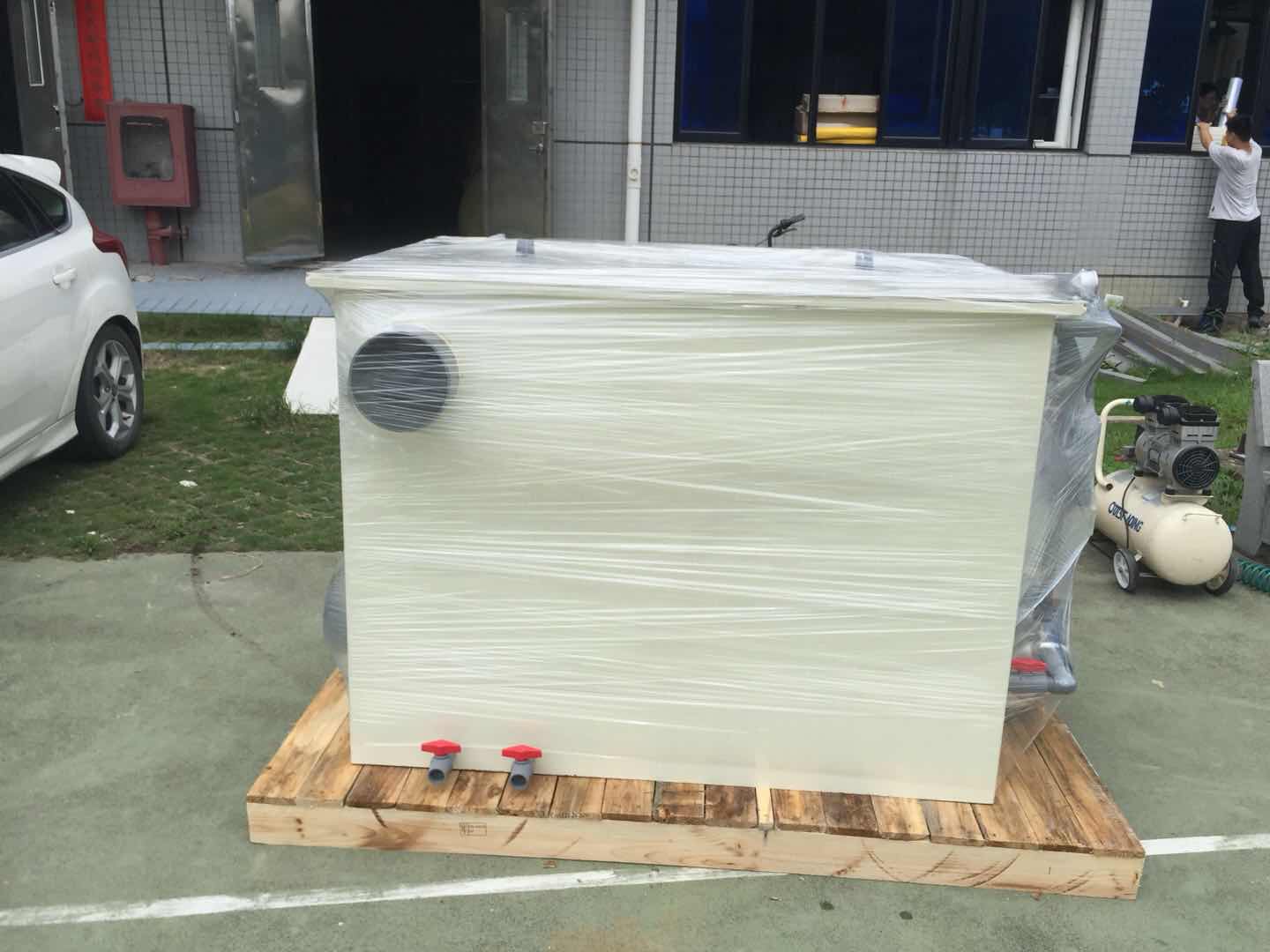 Solid Liquid Separation Automatic Backwash Aquaculture Rotary Drum Filter for Koi Pond 100*100*100cm
