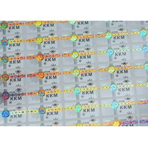 Security Seal Custom Overlay Hot Stamping Labels / Laser Hologram Security