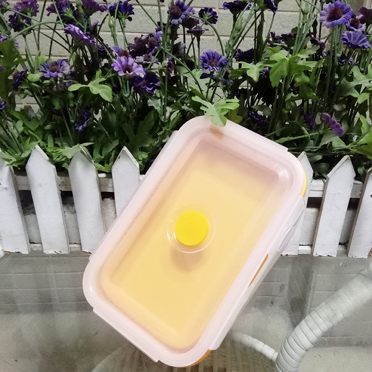 high quality household items silicone collapsible lunch box food organizer lunch container