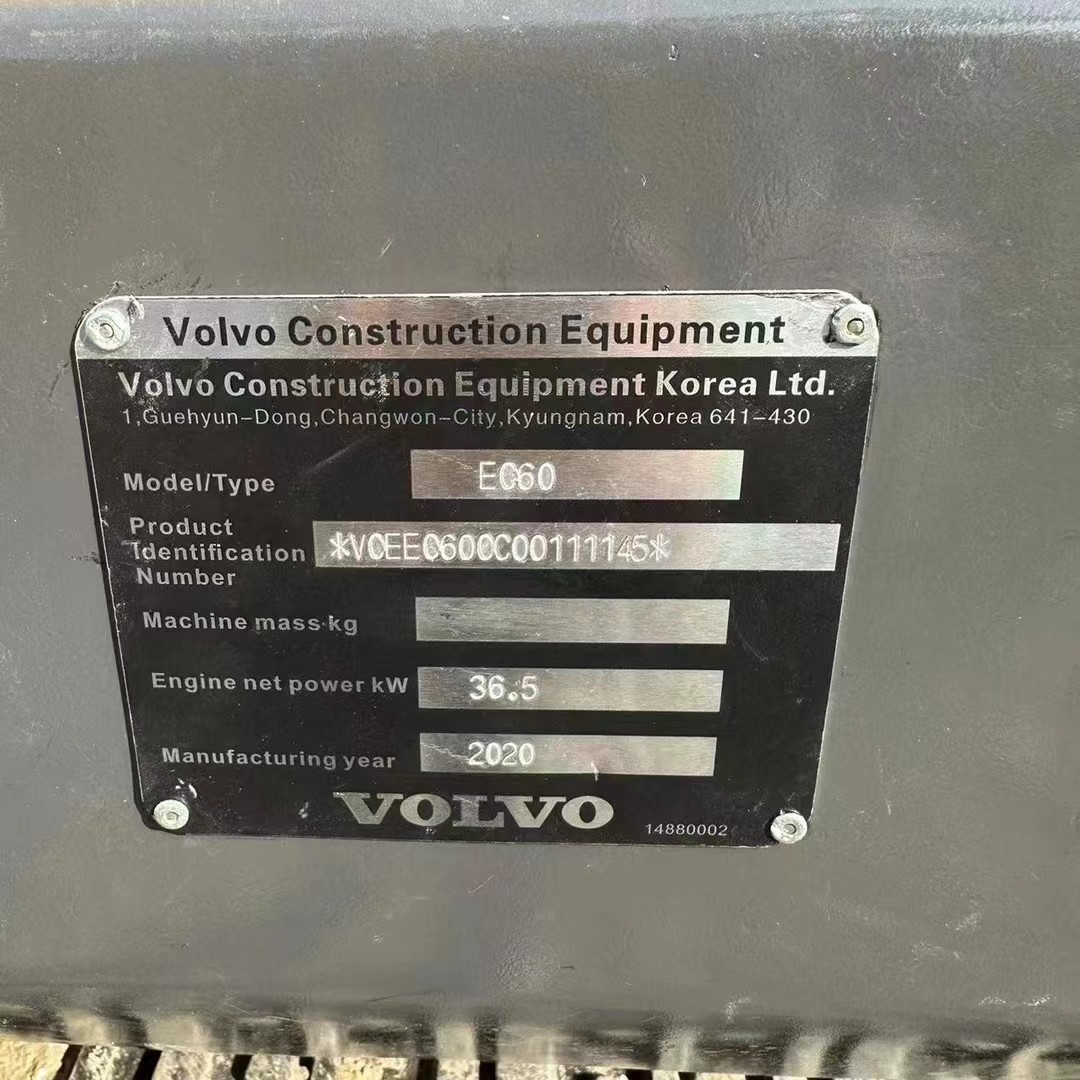 Volvo Ec60D Excavator In Good Condition, Well Maintained Available Now