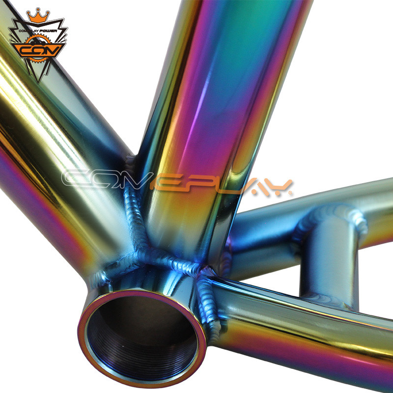 Rainbow Titanium MTB Frame PVD Anoxide Electric Plating 27.5 Mountain Bike Frame