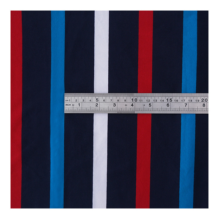 Healthy And Comfortable And And Skin-Friendly Striped Knit Fabric For Polo Shirt