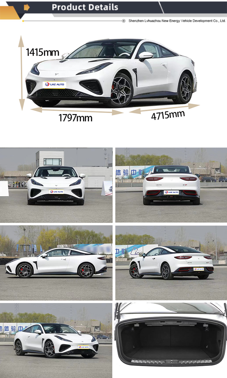 2024 Neta GT 2 Doors 4 Seats Pure Electric Neta Sports Car with 560KM Cruising Range
