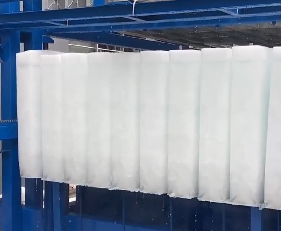 1000kg Industrial Ice Making Machine for Business R404a/ R22 Refrigerant 1 Ton Dry Ice Block Maker