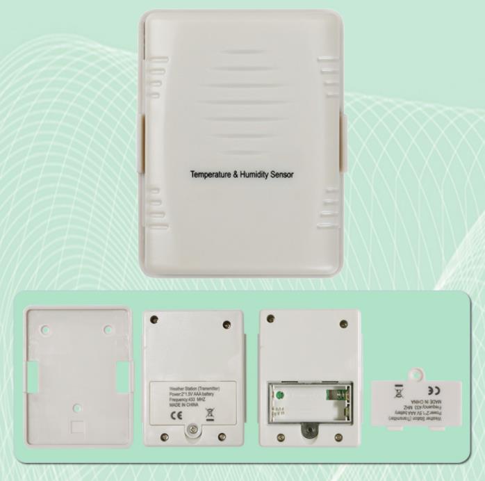 Indoor Electronic Thermo Hygrometer Sensor Meter -40 To 60 ° C Outdoor Temperature Range