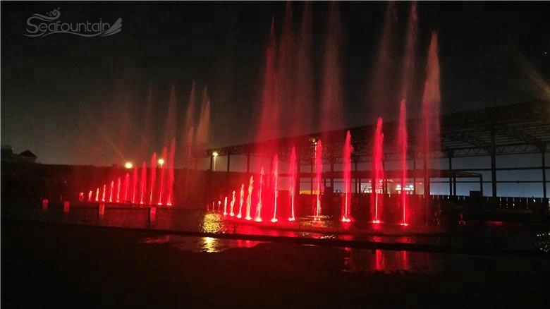 design sketch musical water fountain