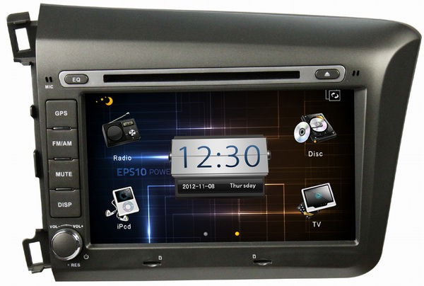 Ouchuangbo car dvd systems for Honda Civic 2012 with car mp3 players OCB-8036