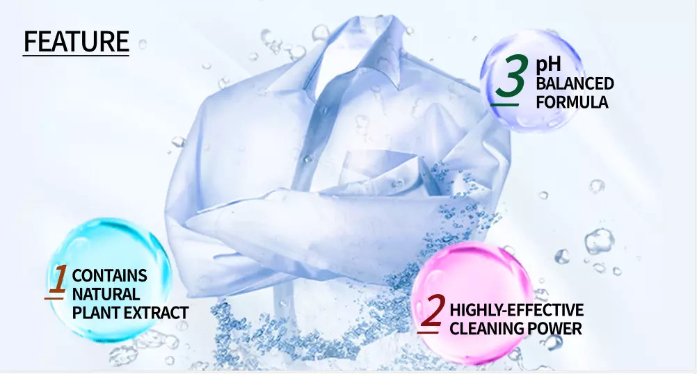 Liquid Laundry Detergent Cleaning Ability Strong Washing Liquid Detergent 2L