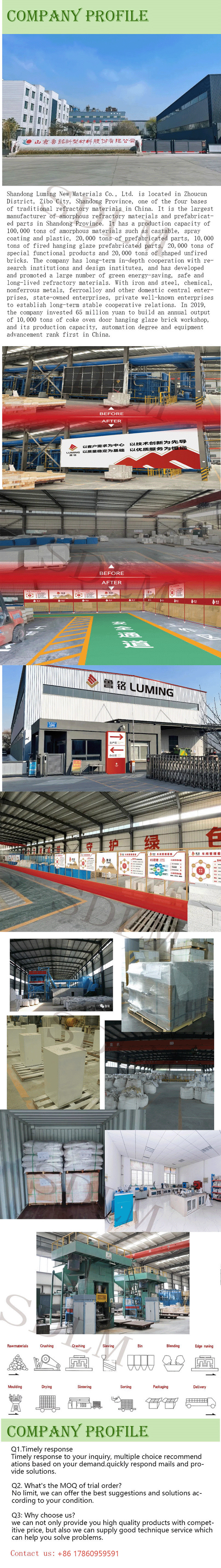 Small Batch Custom Size Style Al2O3 Brick Refractory Castable Material Powder Brick