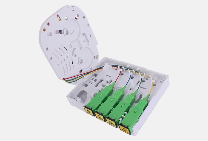 700 4 4 Core ABS Fiber Optic Termination Box White For Residential And Commercial Applications