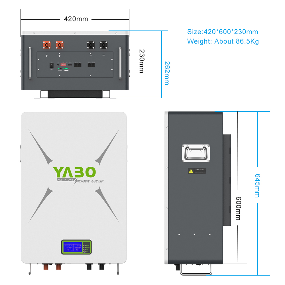 10kwh 51.2 V 200ah Lifepo4 Lithium Battery Pack 48v Powerwall Diy