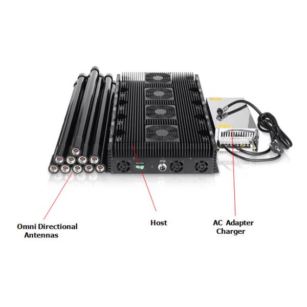 High quality 10 antennas jammer ,blocking 2G,3G,4G,5G,WIFI ,cover range up to 150m